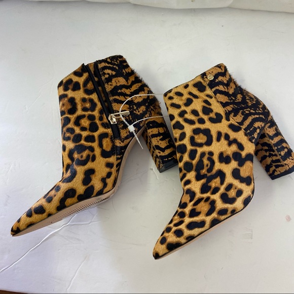 NEW Antonio Melani Shahn Calf Hair Heel Booties - Picture 7 of 10